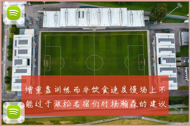 增重靠训练而非饮食速度慢场上不能过于放松名宿们对杨瀚森的建议