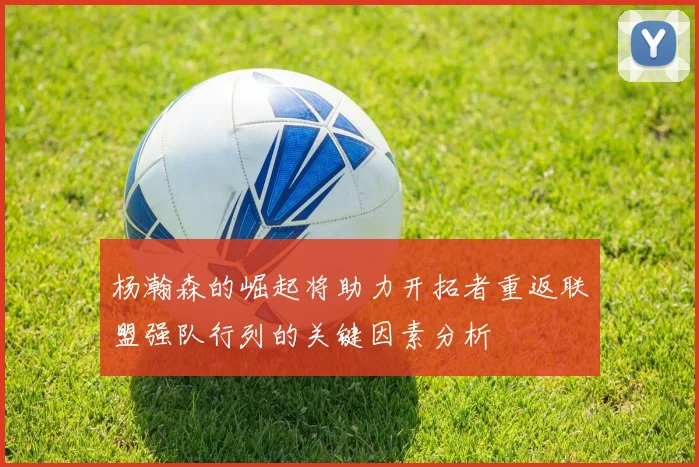 杨瀚森的崛起将助力开拓者重返联盟强队行列的关键因素分析